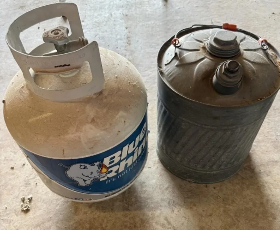 Propane Bottle, Vintage Gas Can