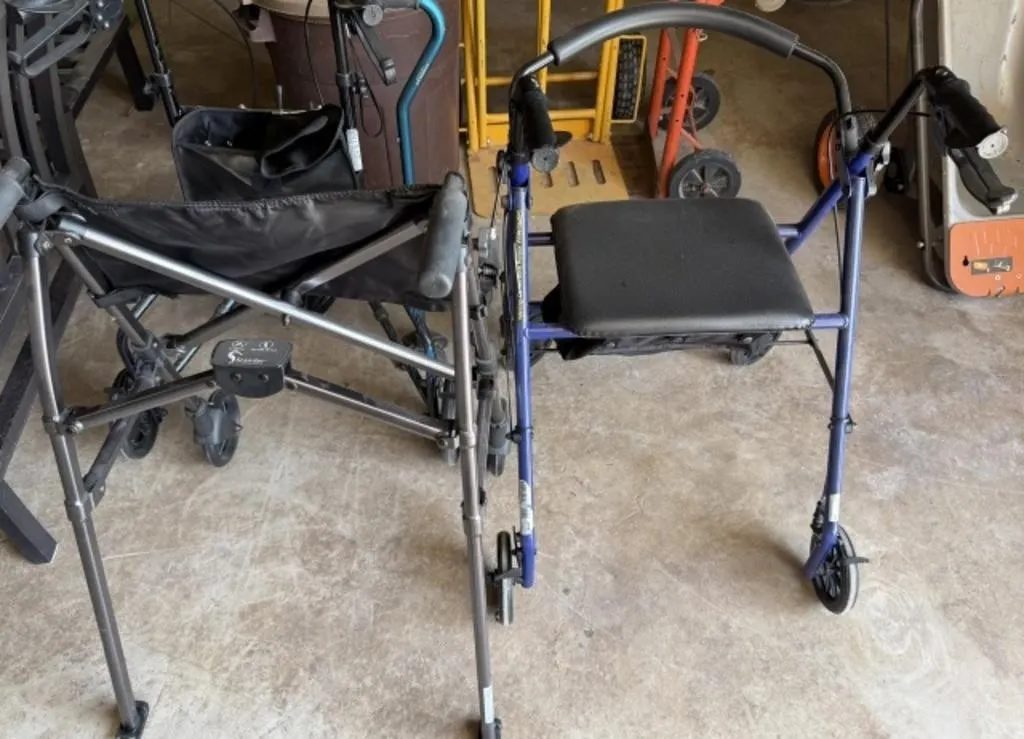 3 Walkers, 1 Cane