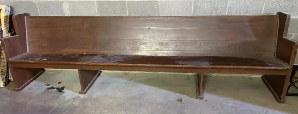 Wooden Church Pew