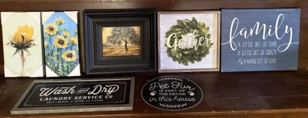 7+/- Nature & Home Related Wall Art