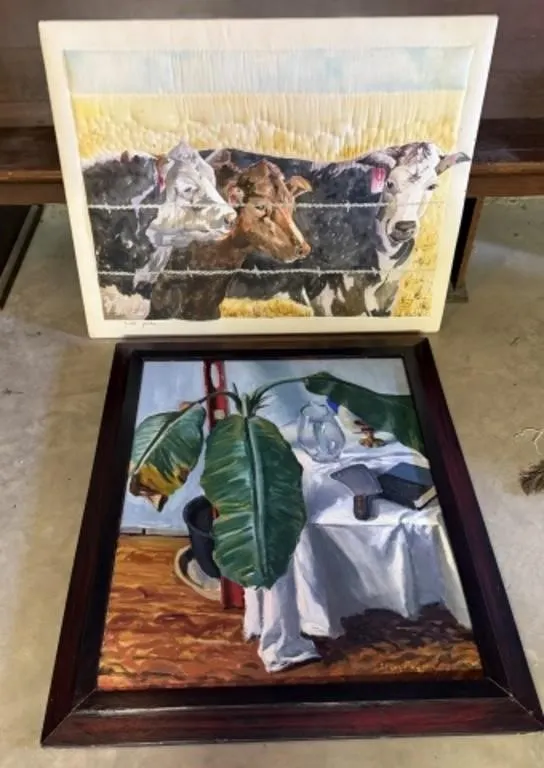 2 Large Wall Art Pieces
