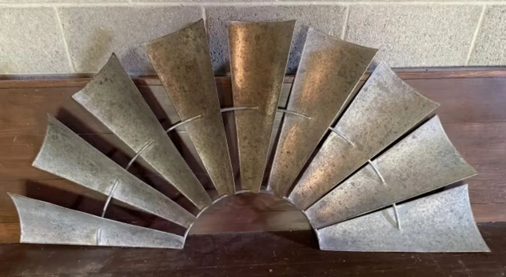 Metal Windmill Piece Wall Hanging