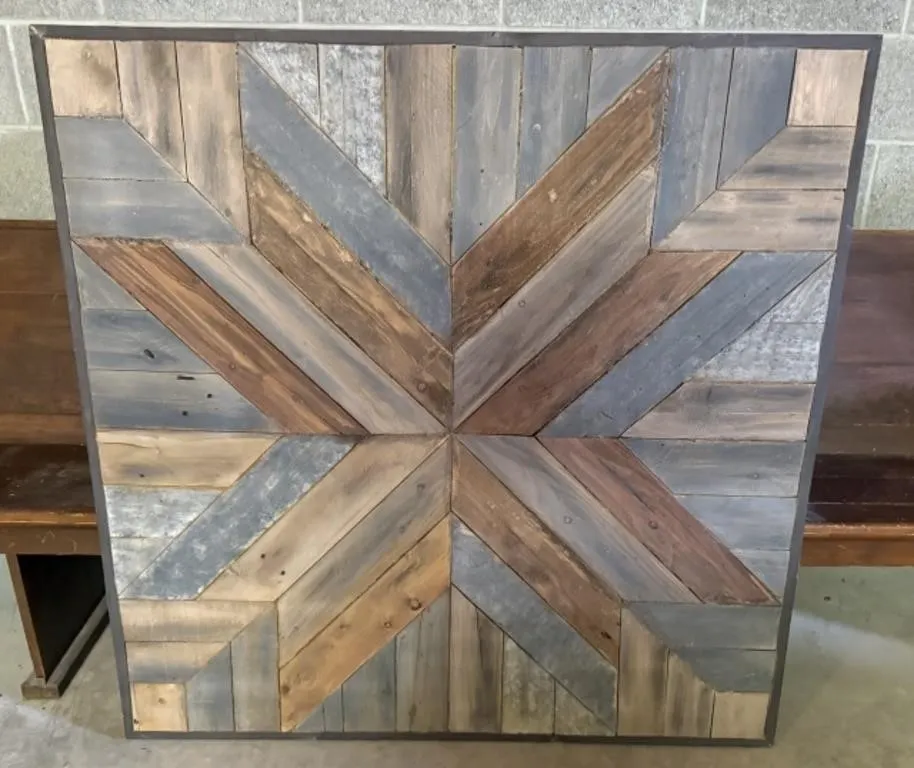 Large Wooden Wall Art Piece