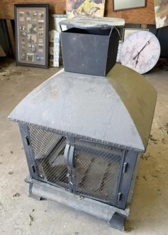 Metal Outdoor Fireplace