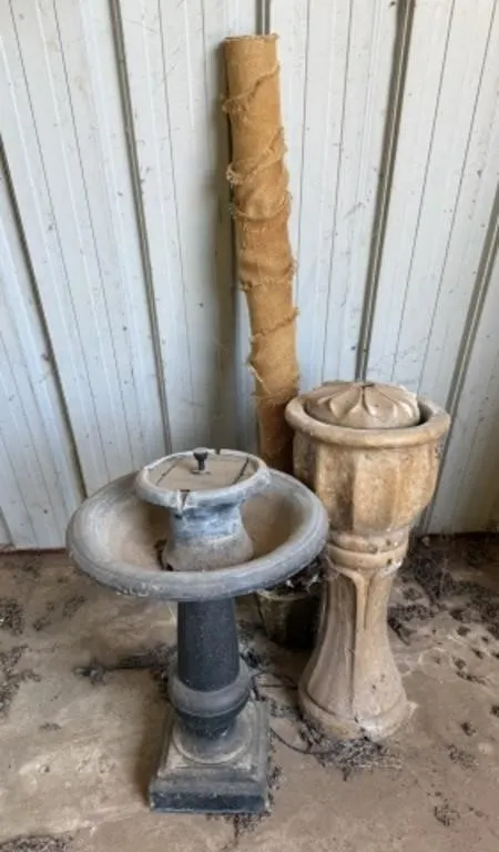 2 Water Fountains, Artificial Palm Tree Base