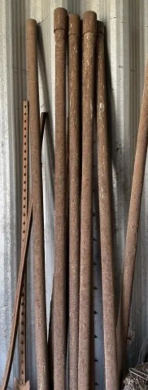 2 T-Posts, 7+/- Metal Posts Approx. 94" Long