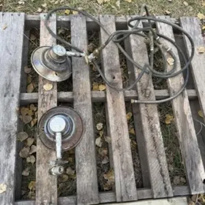 2 Radiant Tank Top Heaters and 1 Hose