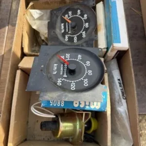 Box of Gravel Truck Parts - NEW PTO Button &