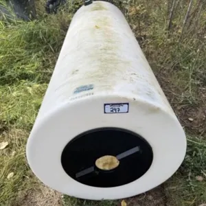 White Poly Upright Column Tank (31" x 83"H)