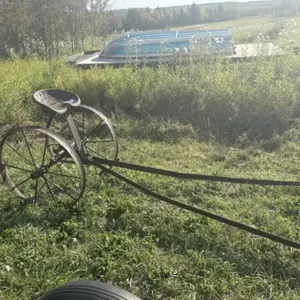 Horse Drawn Harrow Cart c/w 32" Steel Wheels