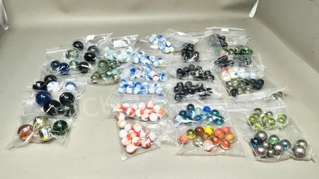 collection of various marbles