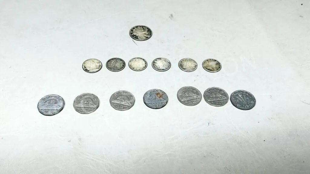 vintage Canadian coins - 1940's ,50's & 60's