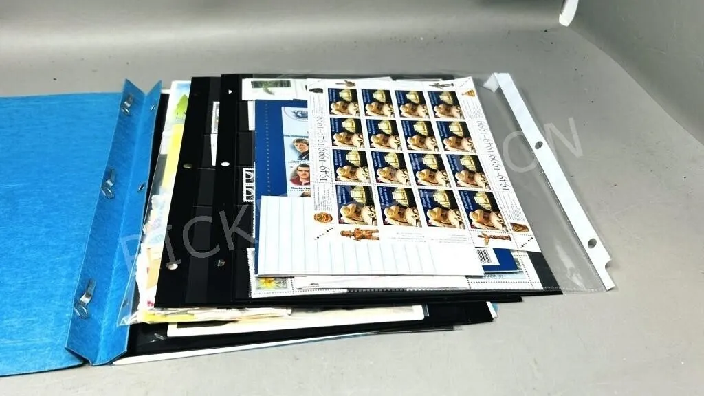 collection of various world stamps & postcards