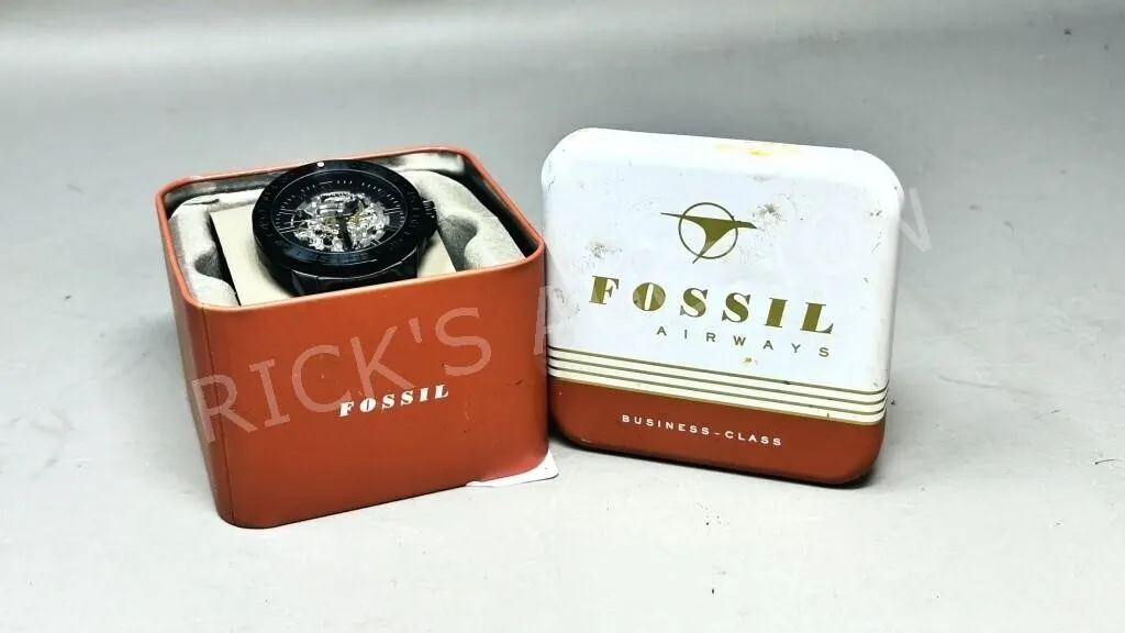 Fossil Bannon automatic stainless wrist watch