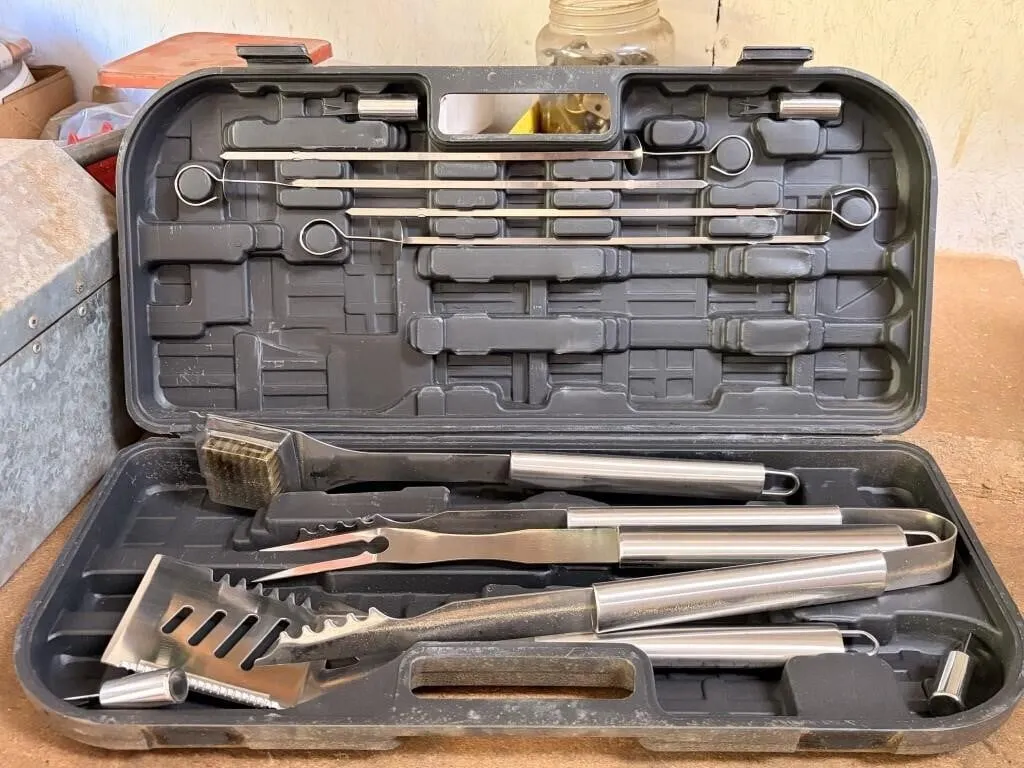 BBQ Tools in Hard Case