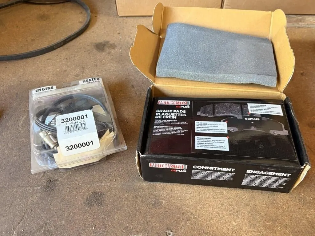 Brake Pads, Lower Rad Hose