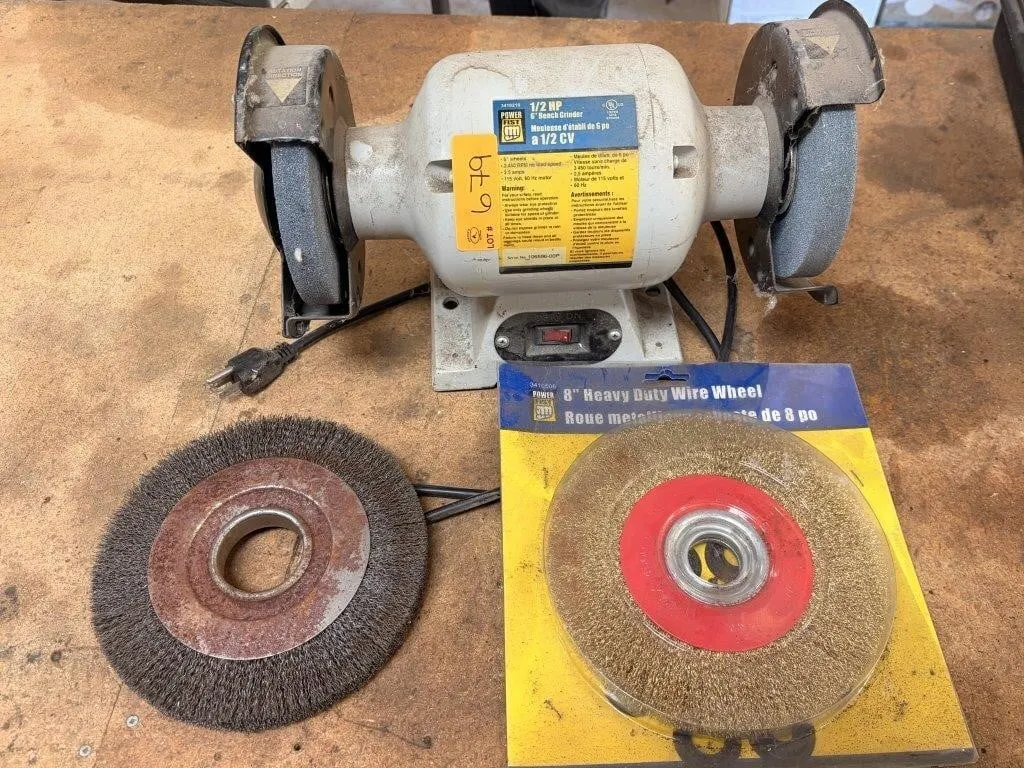1/2 HP Bench Grinder