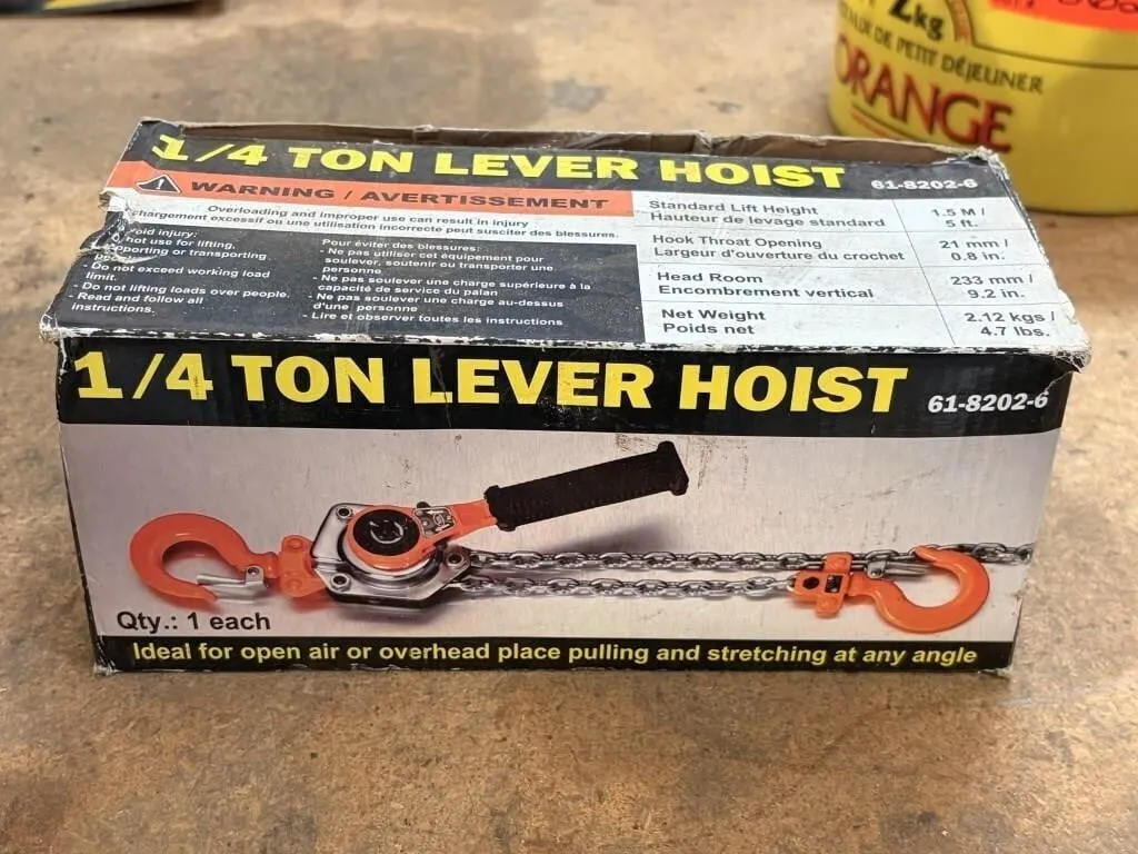 1/4 ton lever hoist
