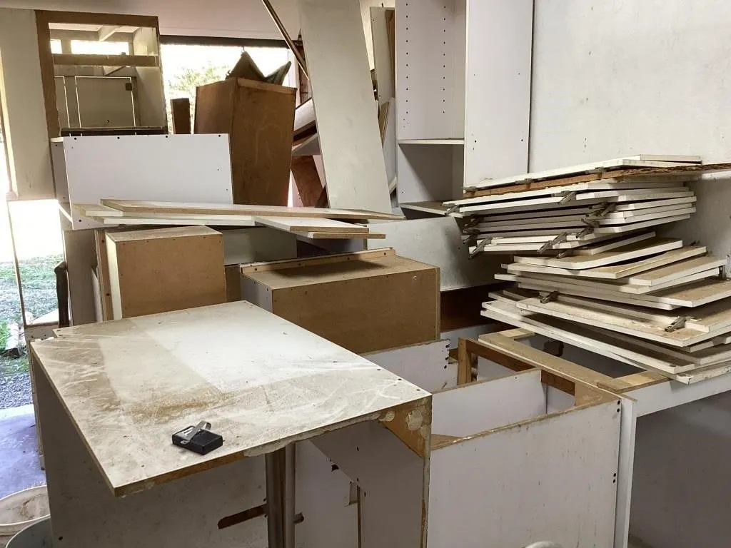 Set of melamine cabinets