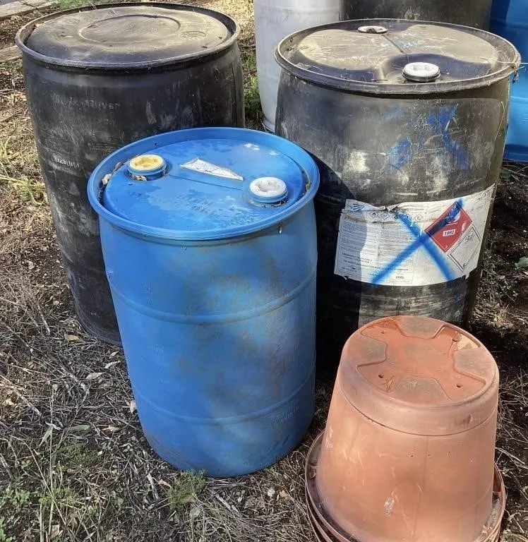 Barrels & Planter Pots- see description