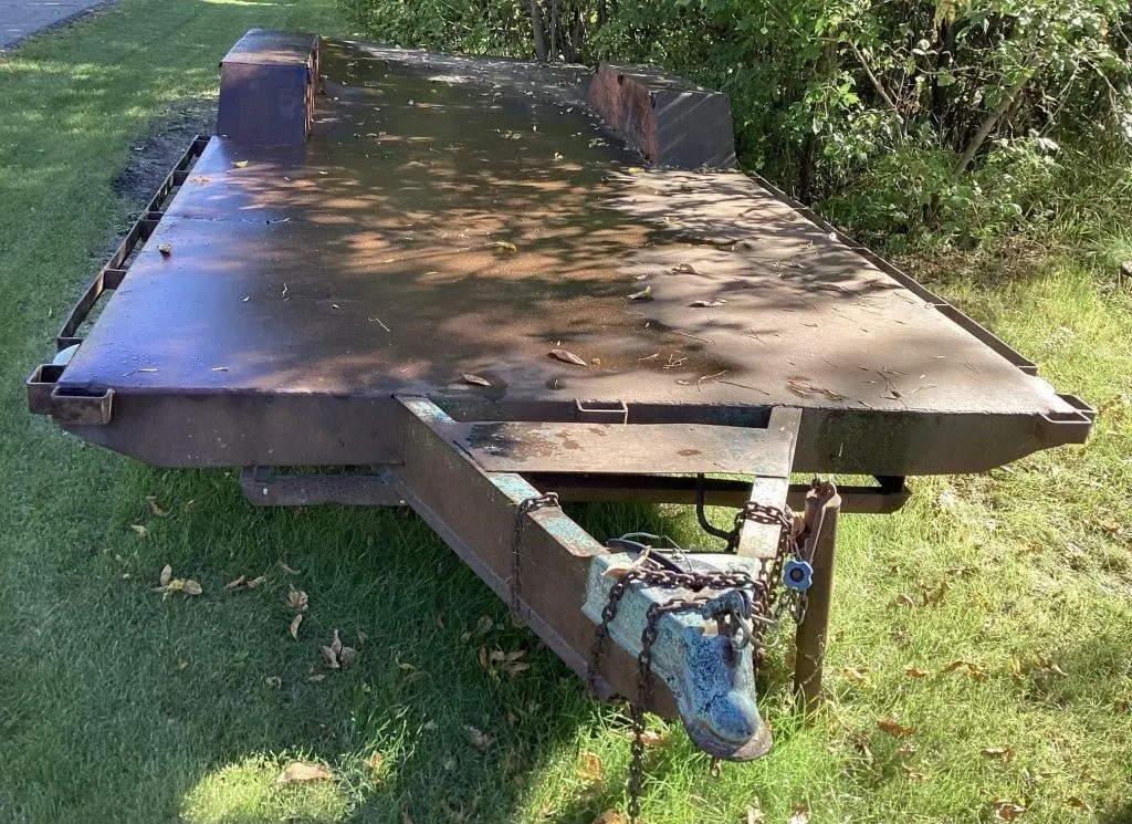 Shop built tandem axle trailer