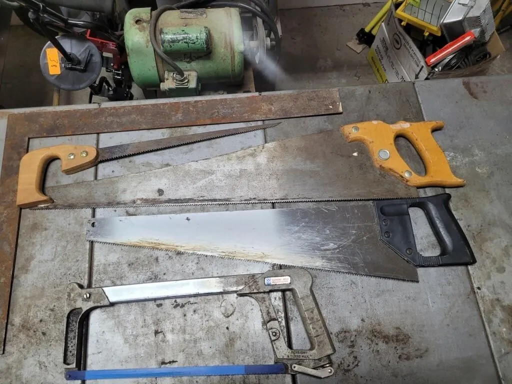 Carpenter Squares , Hacksaws , Cross Cut Saws