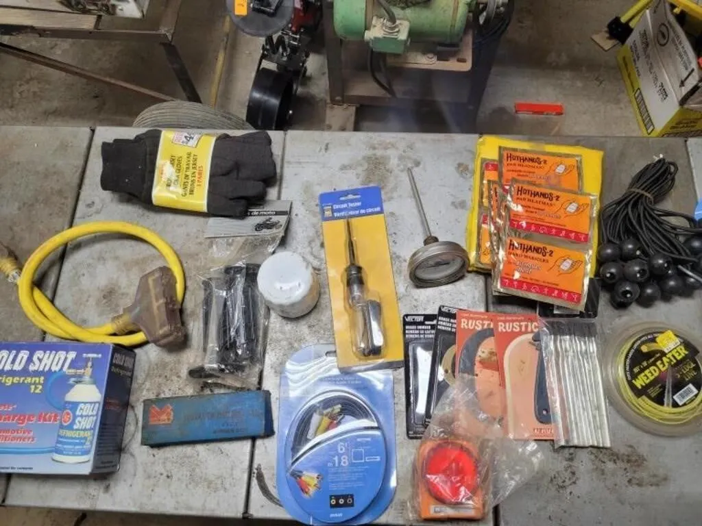 R12 Recharge Kit , New Brown Work Gloves , Motor