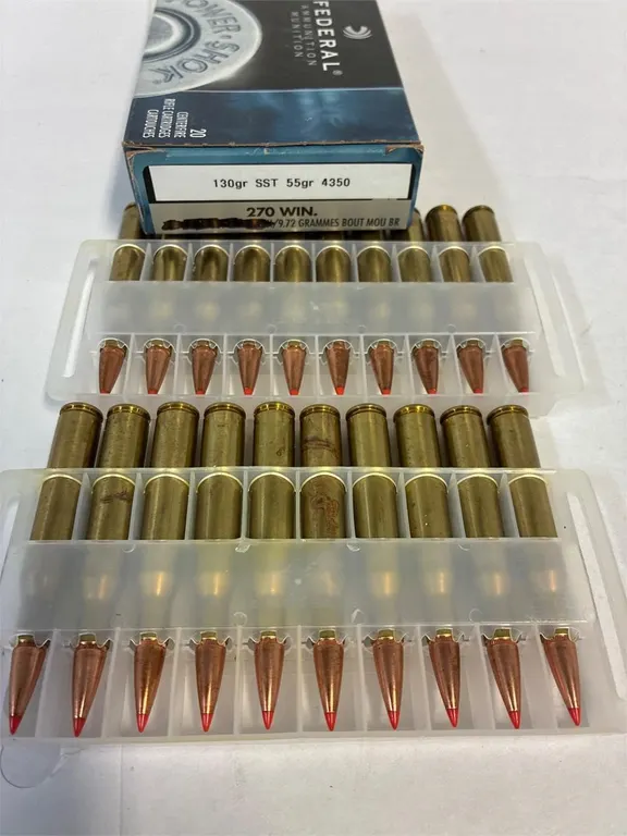 270 Cal. 130gr 20 Cartridges Reloads