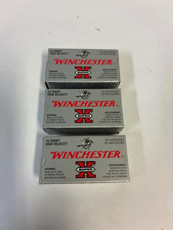 Winchester 22 short cal. 150 cartridges
