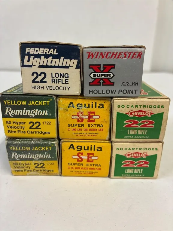 22 LR Cal. 360 plus Cartridges