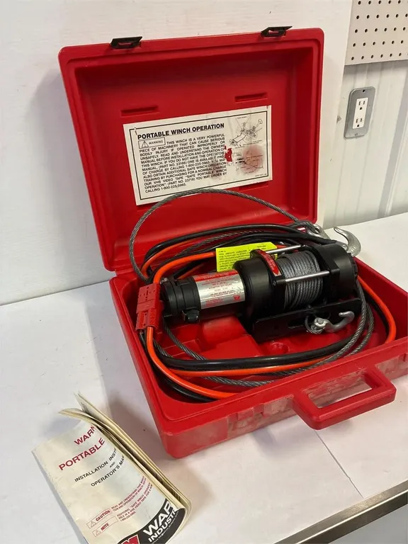 Warn portable winch kit. 12 volt. 2000lb