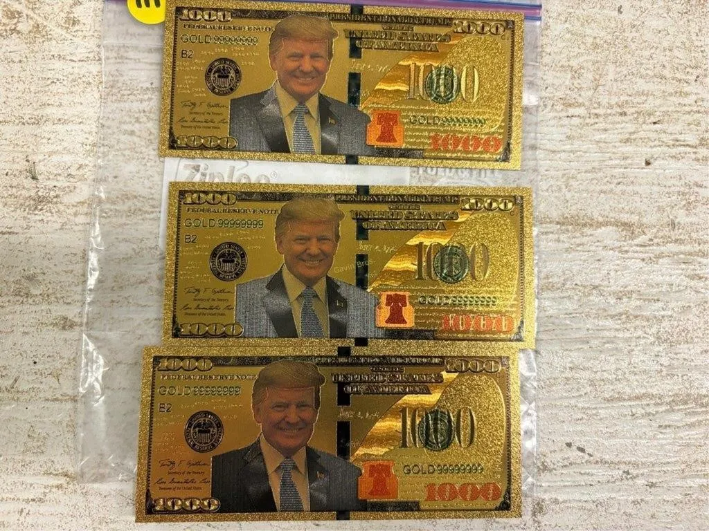(3) Donald Trump Commemorative Bills