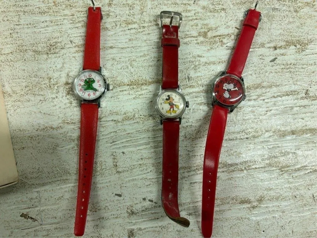 Snoopy, Mickey Mouse & other Watches
