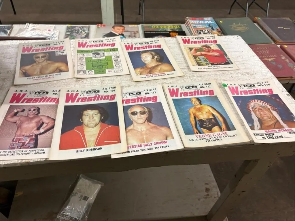 A.W.A Wrestling Magazines