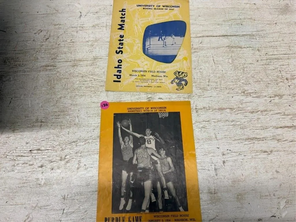 Wisconsin Badgers Game Programs