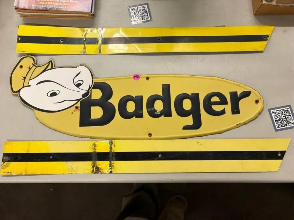 Badger Metal Sign