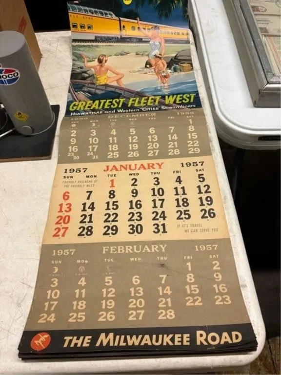 1956 The Milwaukee Road Callender