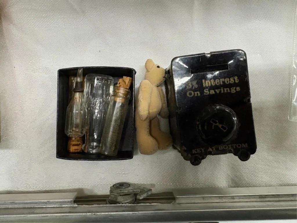 Small Bottles, Bear, Bank