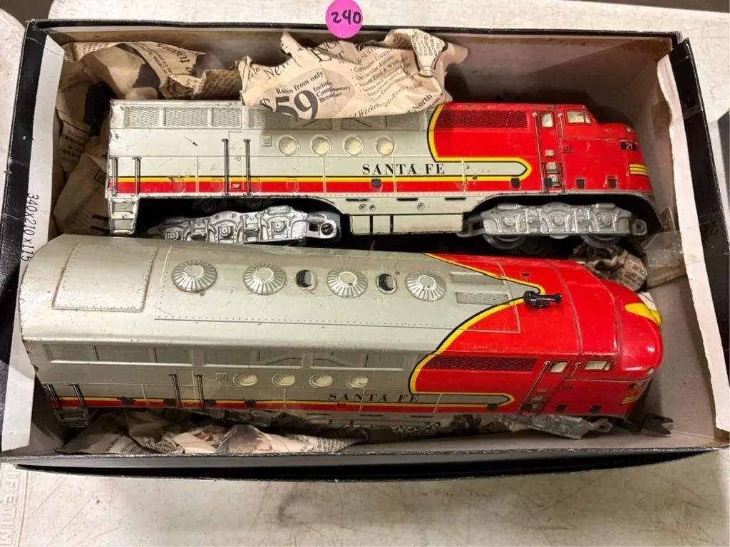 Marx Santa Fe Trains