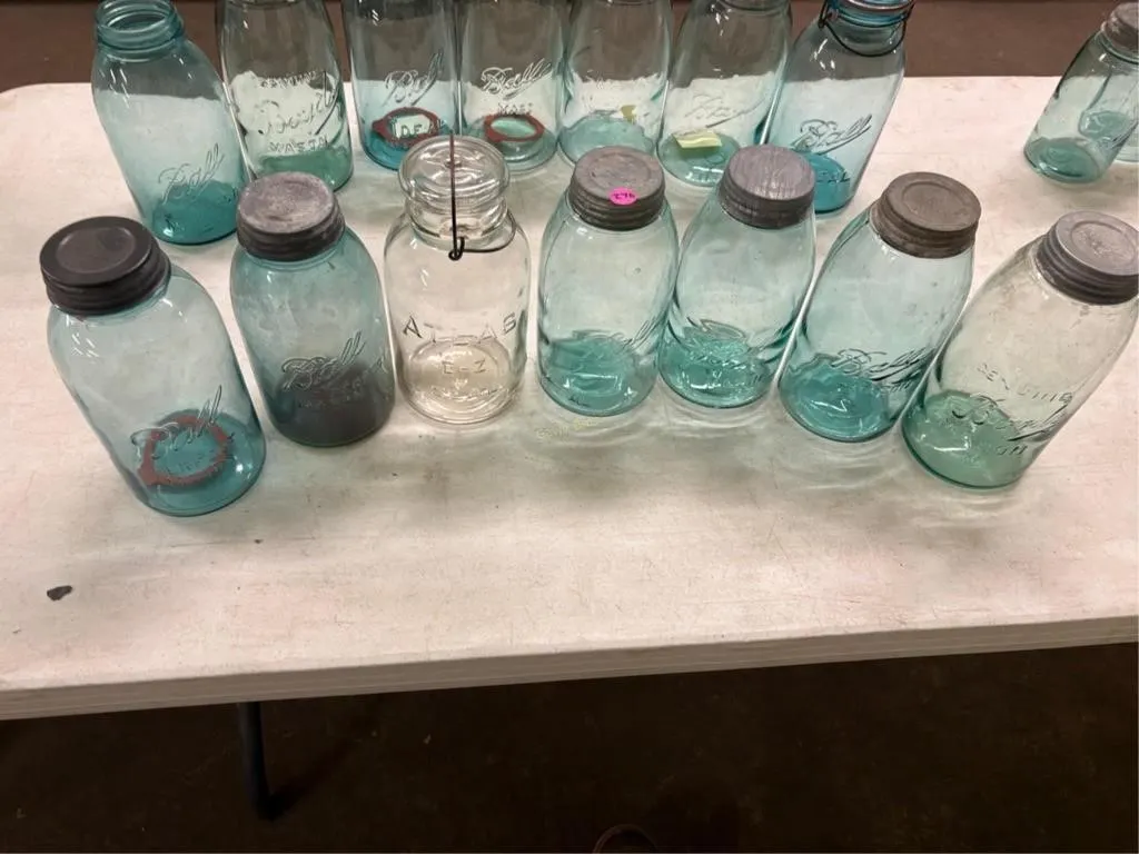 Ball Jars & (1) Atlas