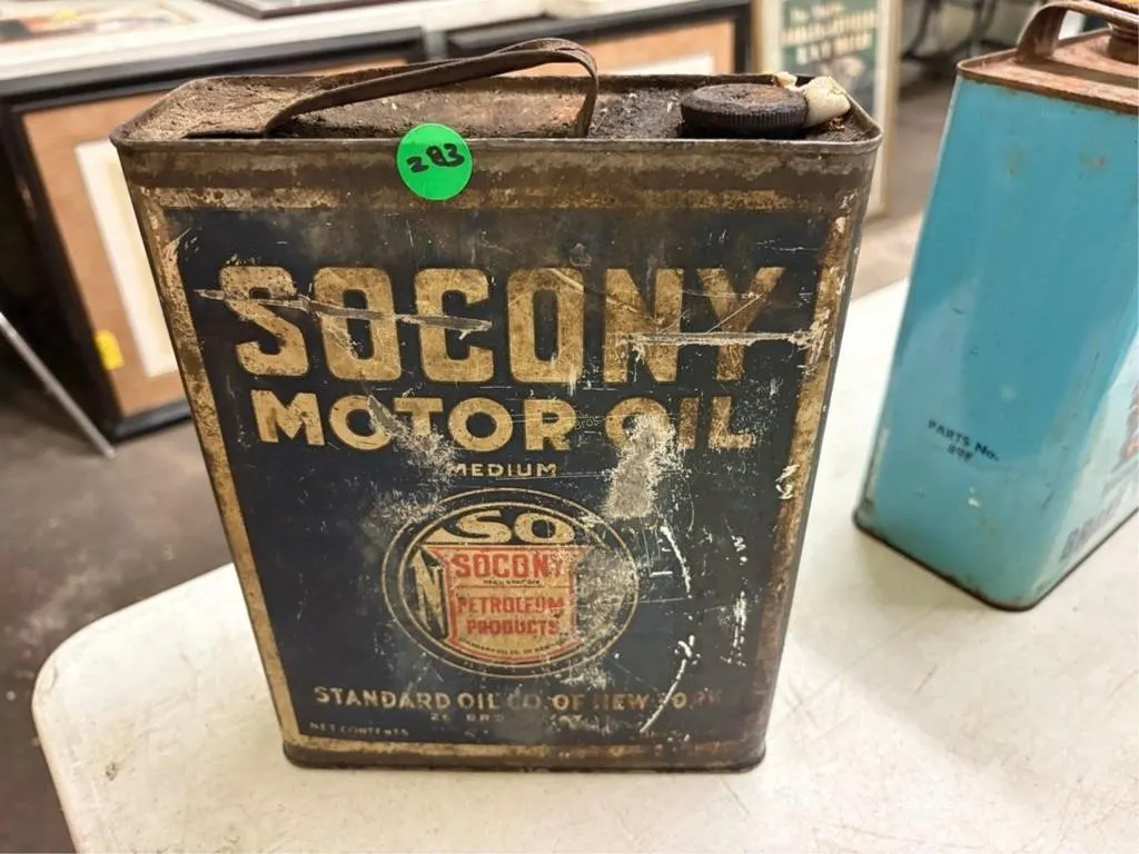 Socony Motor Oil Can
