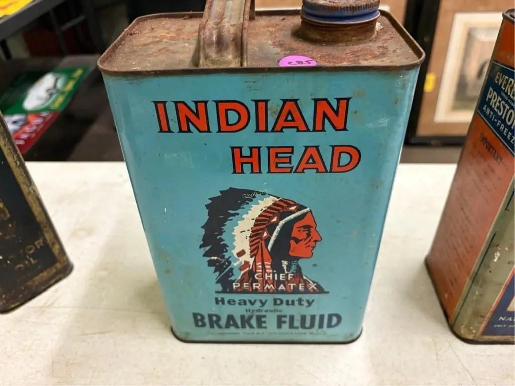 Indian head Oil Can