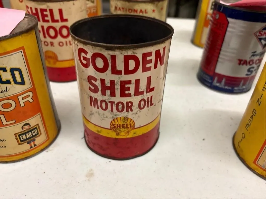 Shell Golden Motor Oil Can