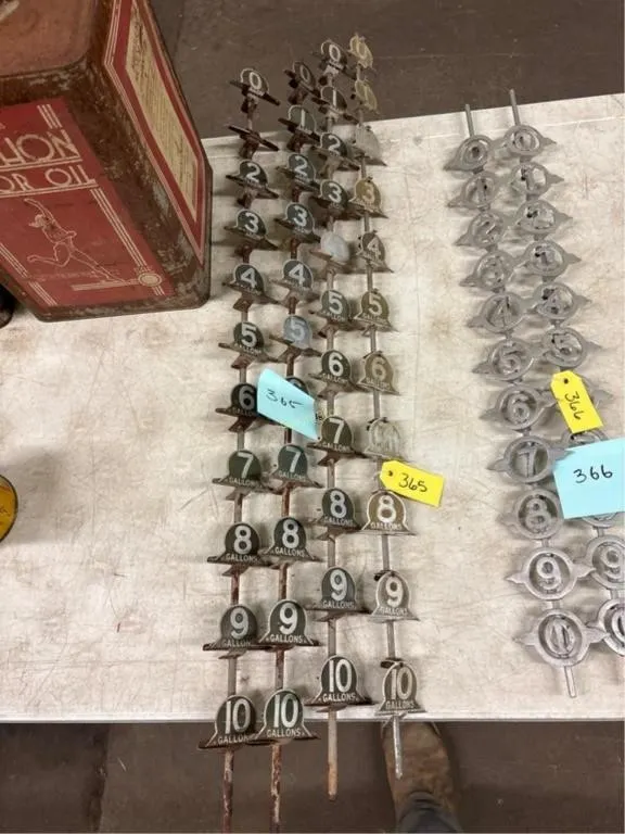 Vintage Gas Markers