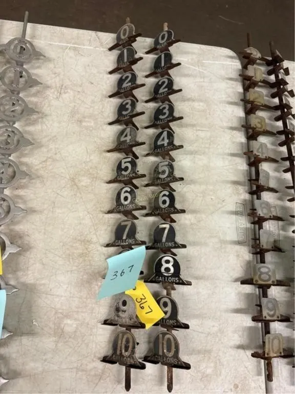 Vintage Gas Markers