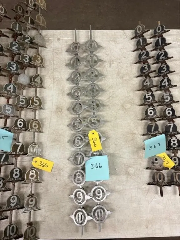 Vintage Gas Markers