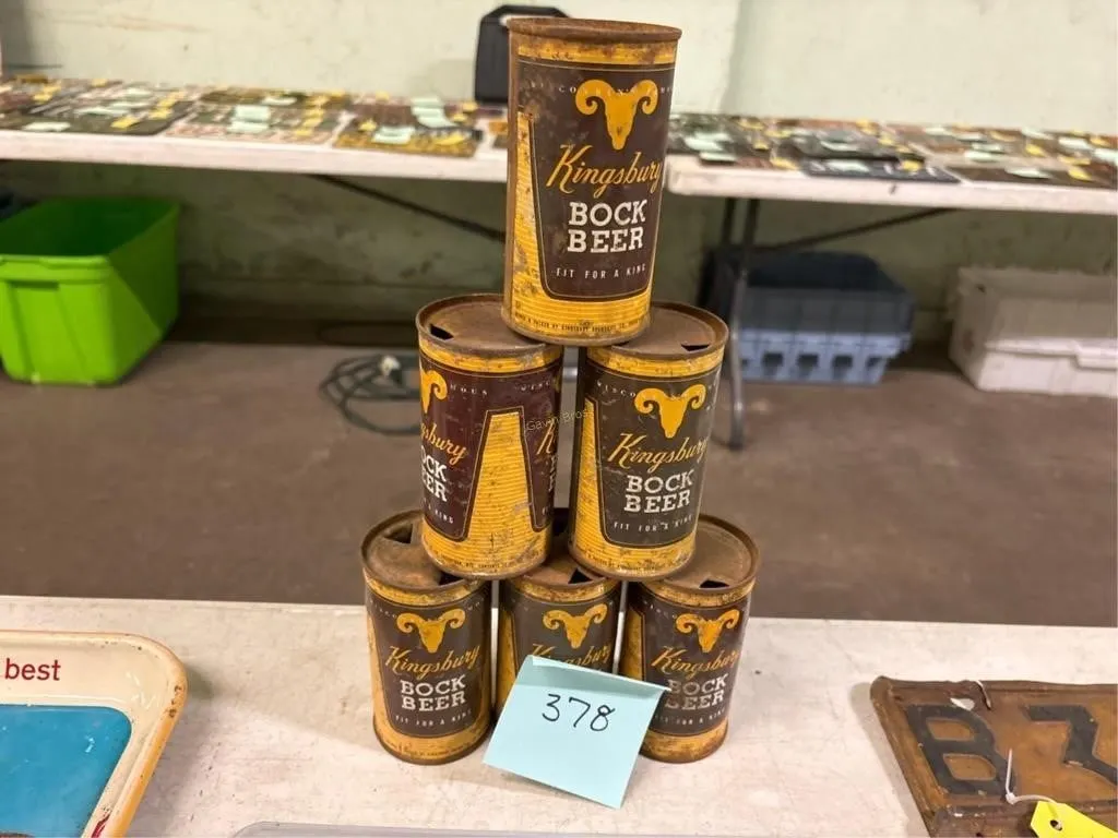 (6) Kingsbury Beer Cans