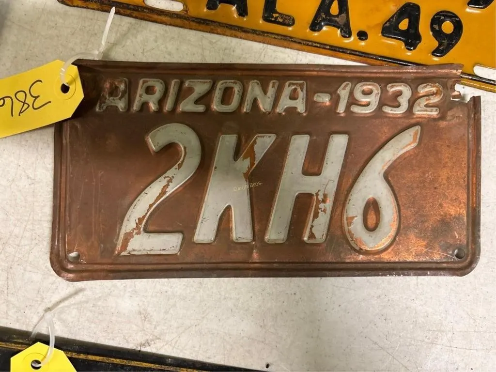 1932 Arizona License Plate