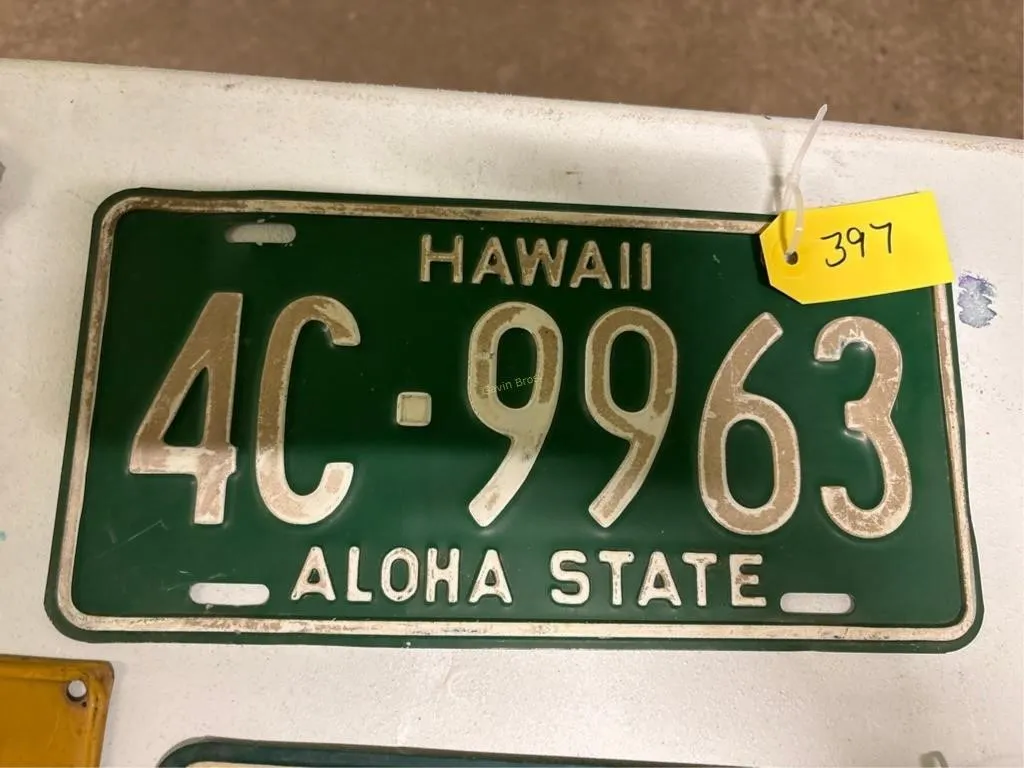 Hawaii License Plate