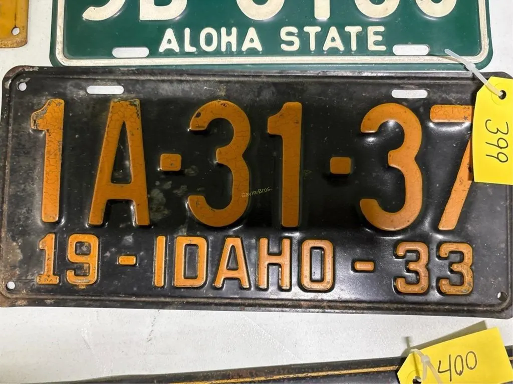 Idaho 1933 License Plate